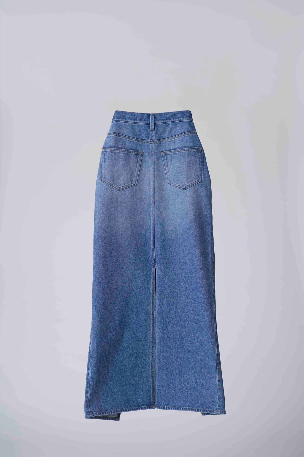 Denim pencil skirt