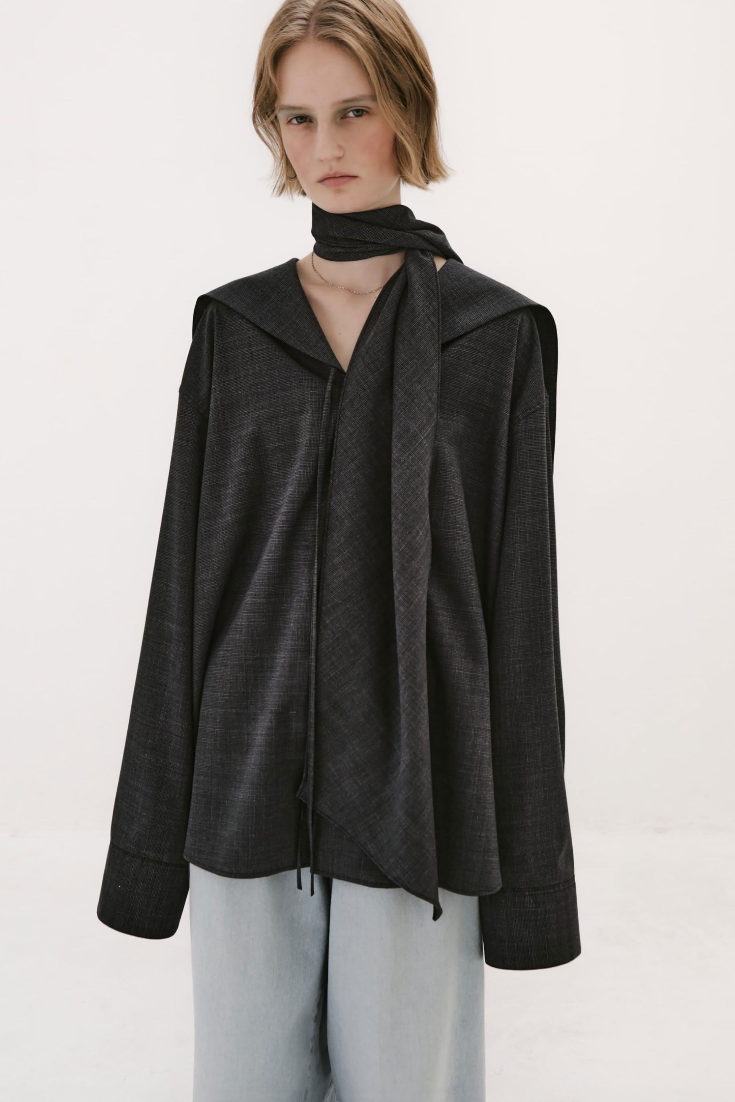 Wool tropical sailor shirt