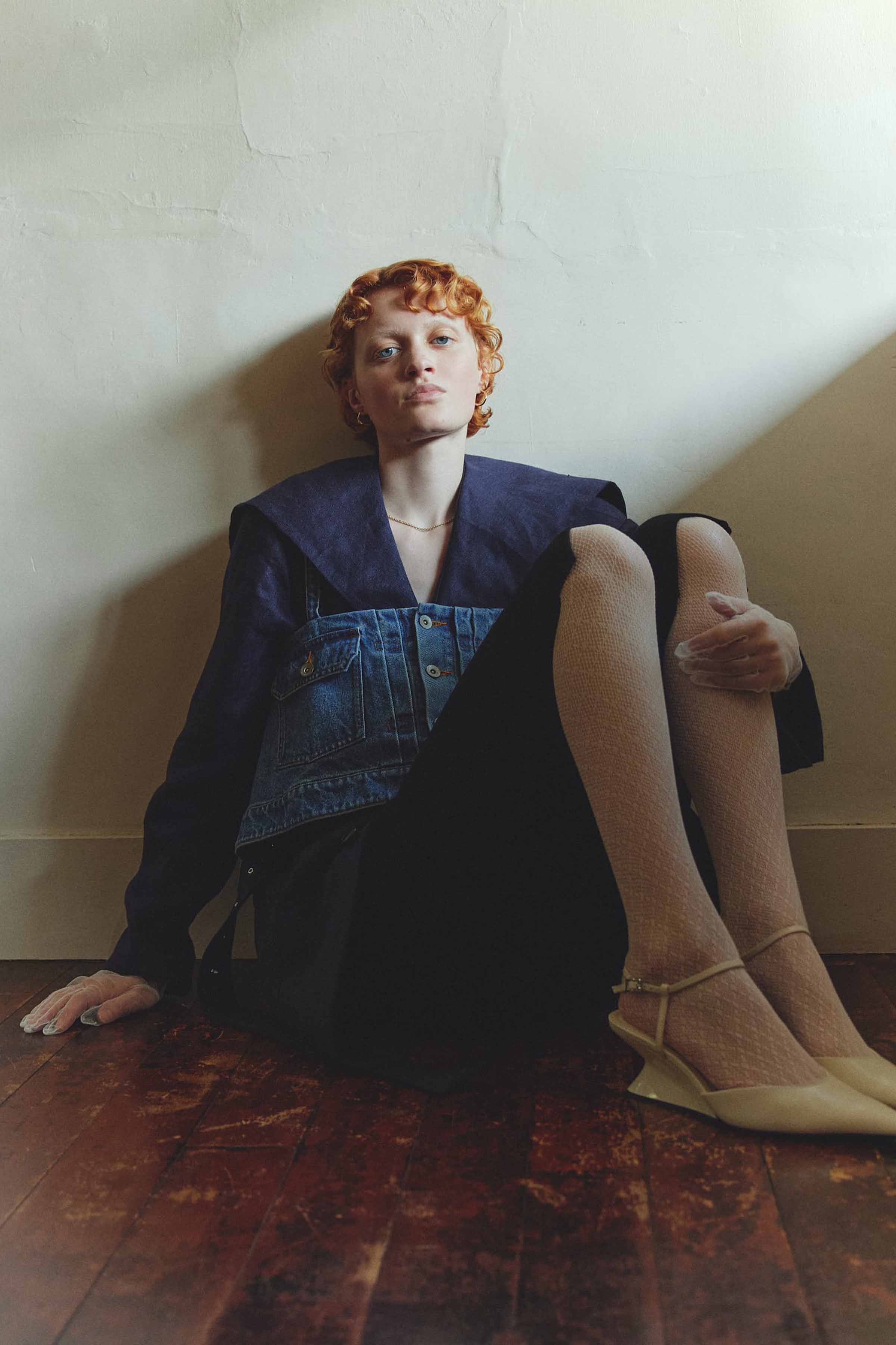Linen sailor jacket