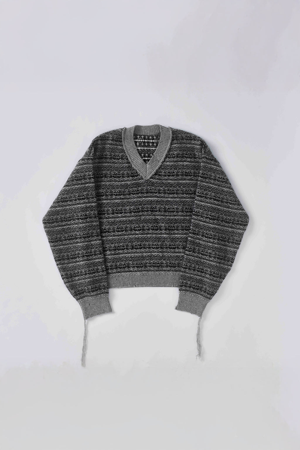 Fair Isle V-neck sweater