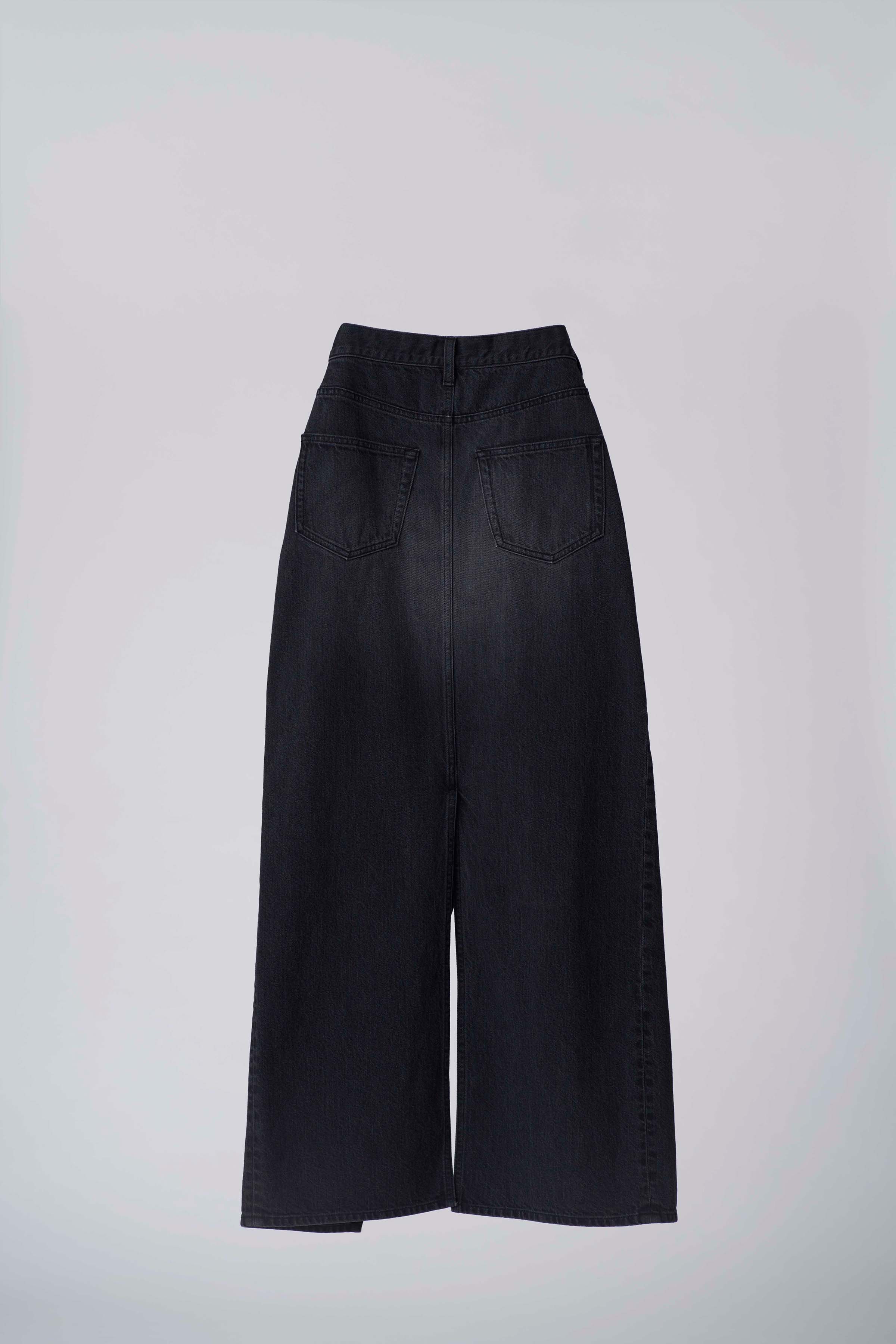 Denim pencil skirt