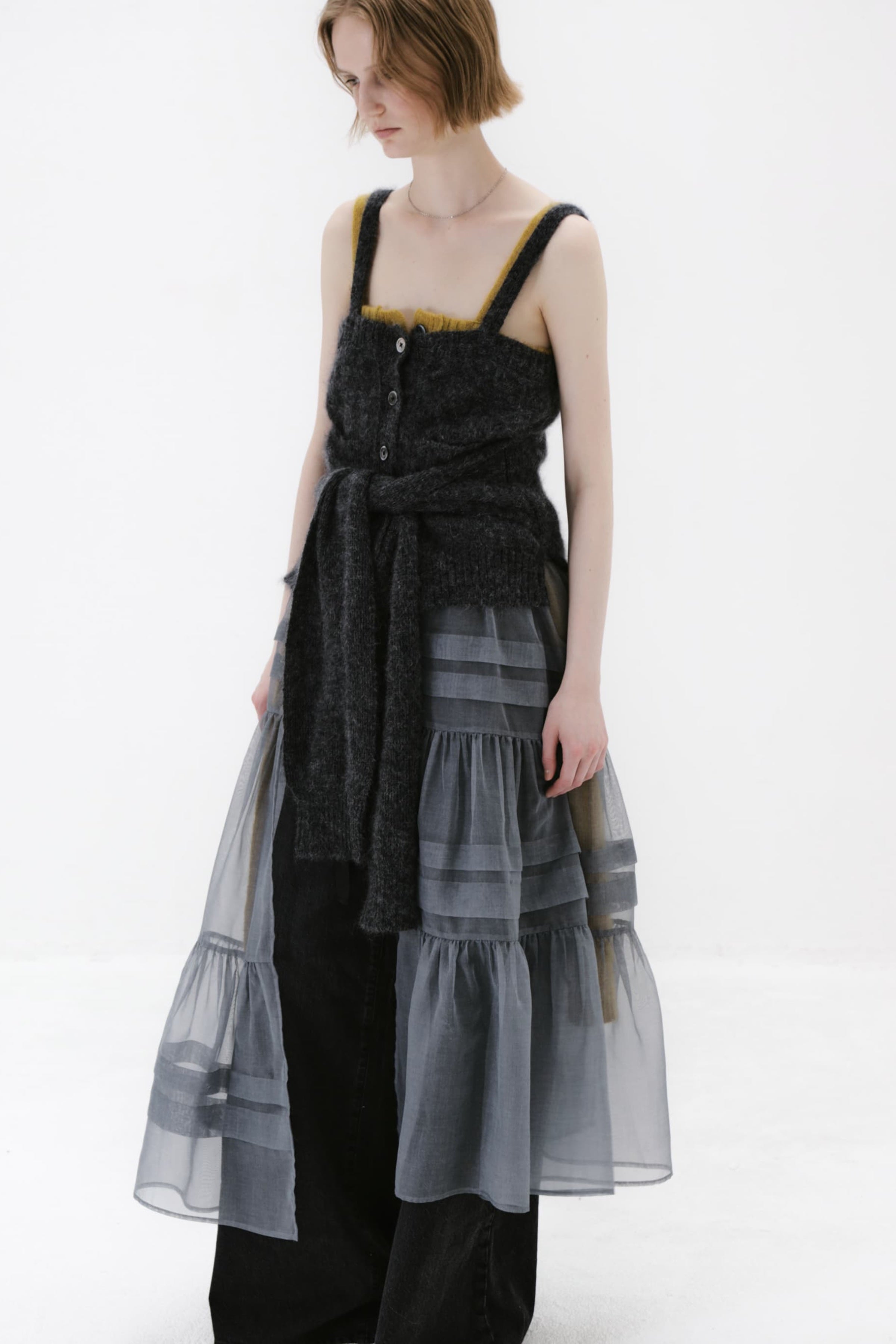 Mohair knit cami top