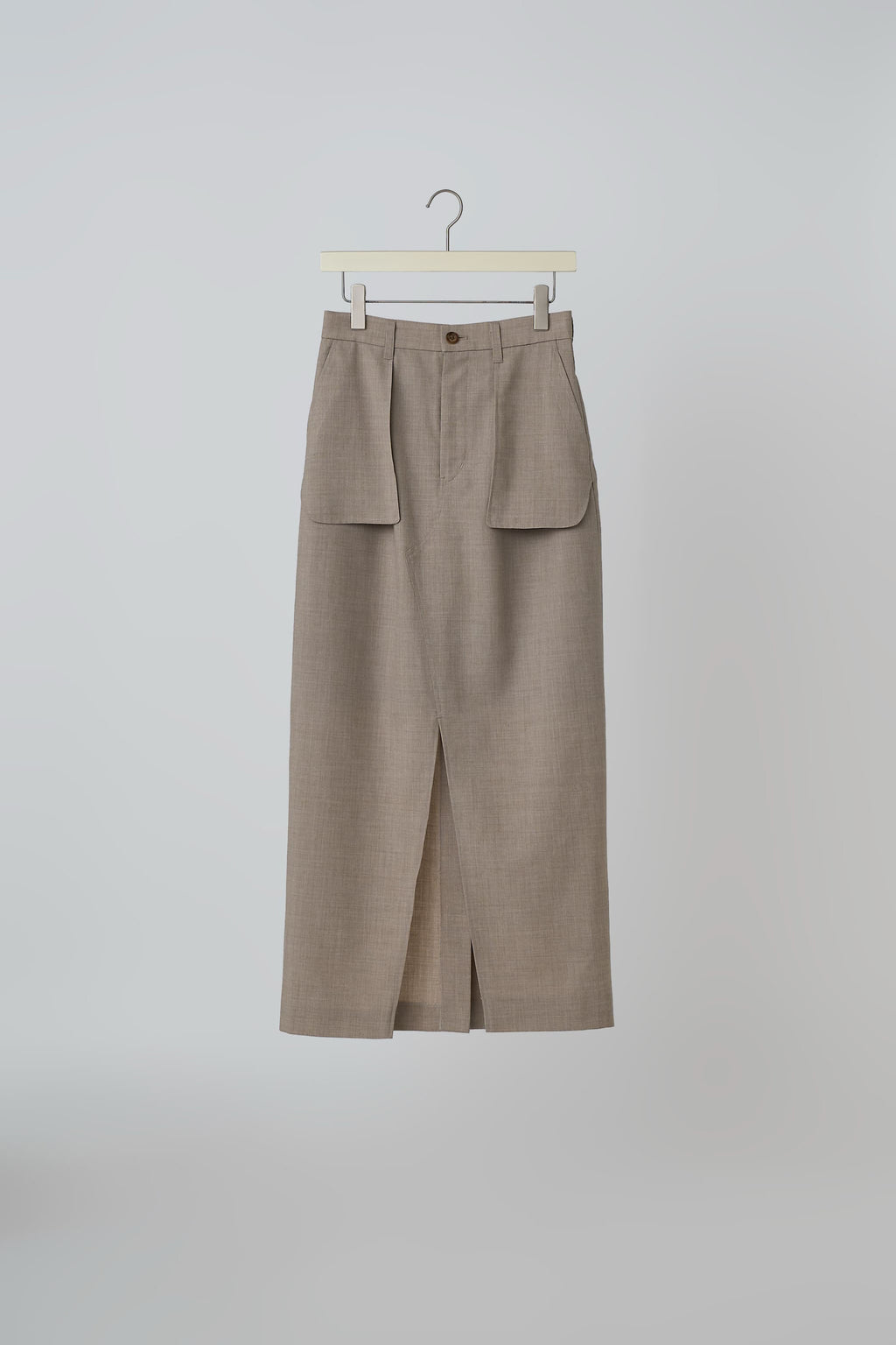 Wool Tropical Pencil Skirt
