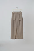 Wool Tropical Pencil Skirt