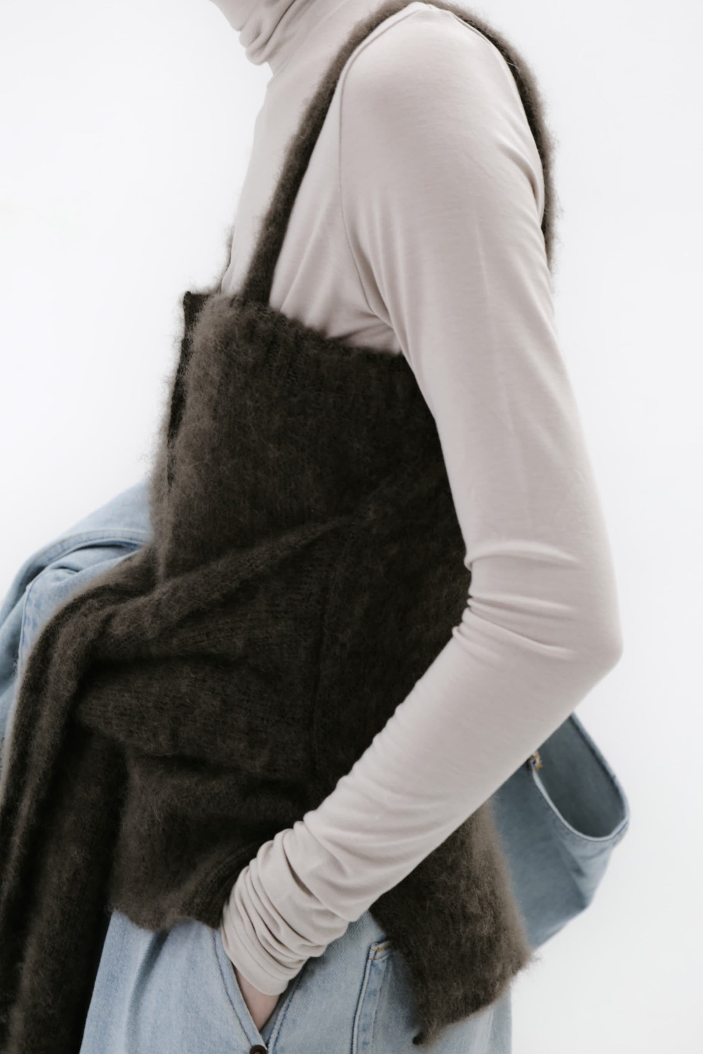 Mohair knit cami top