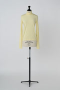 Open back turtle-neck cut sew