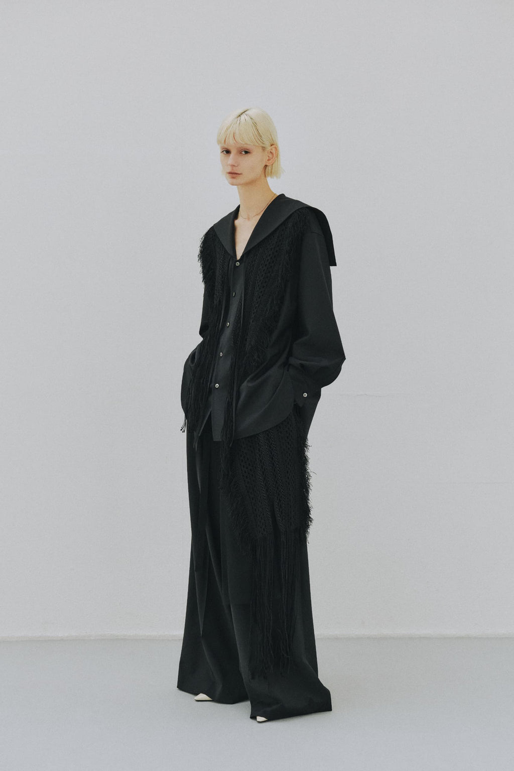Wool Tropical Baggy Trousers