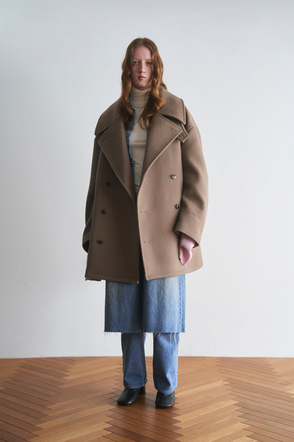 Oversized pea coat