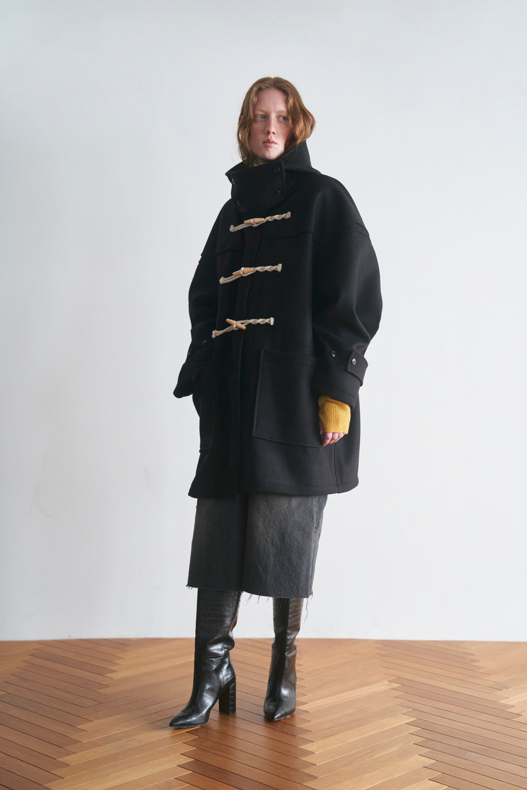 Oversized duffle coat