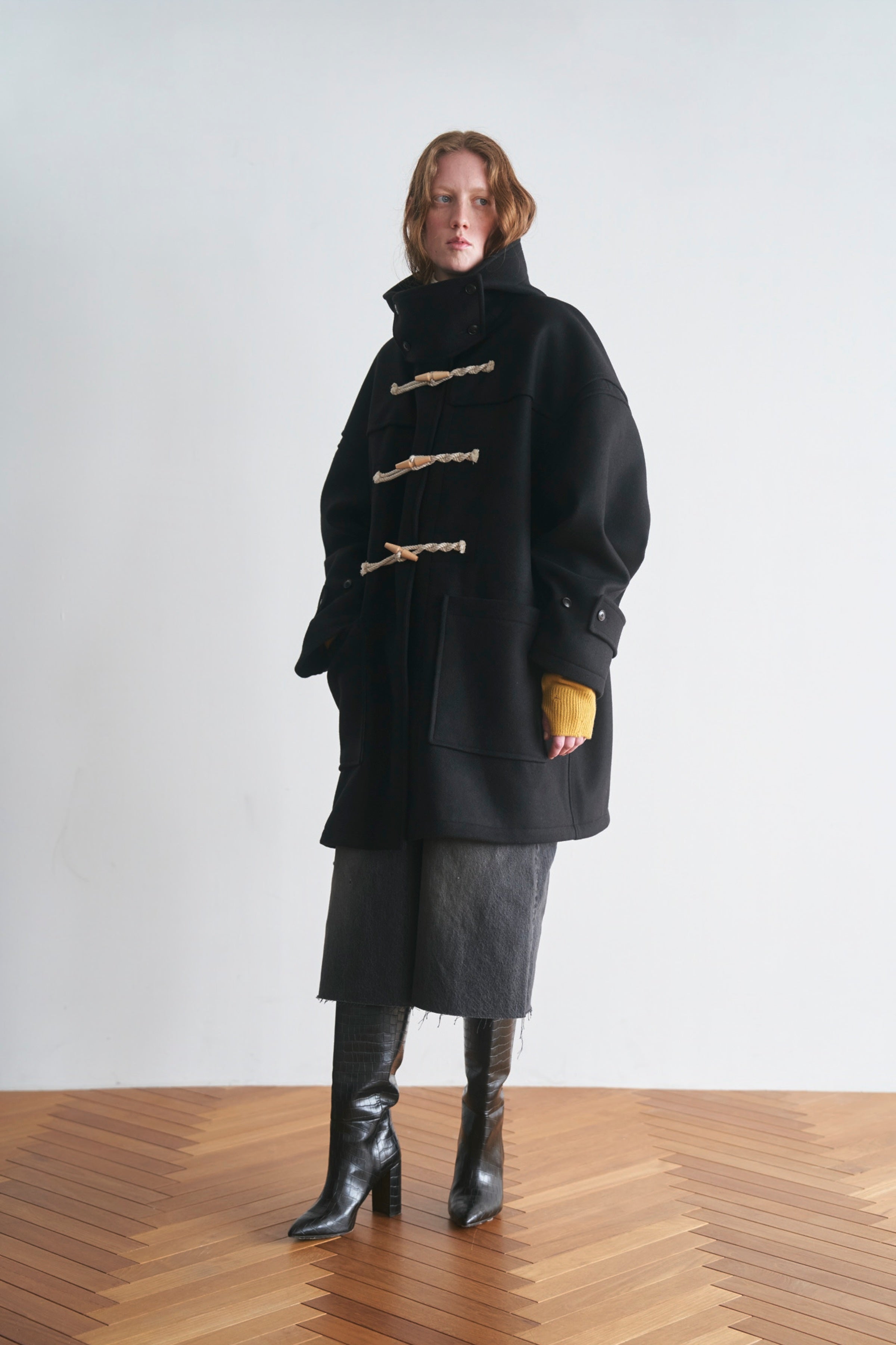 Oversized duffle coat