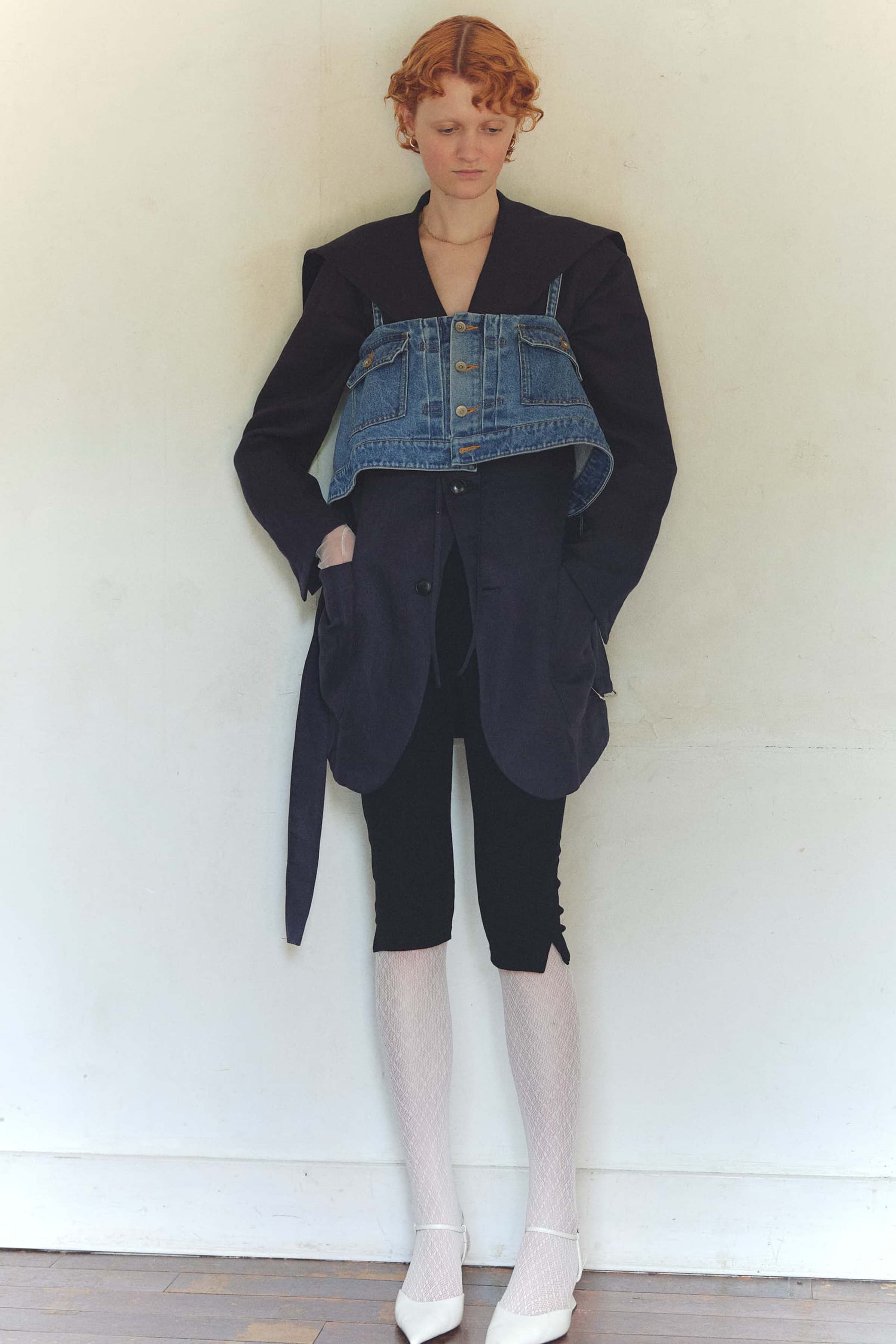 Side slit half leggings