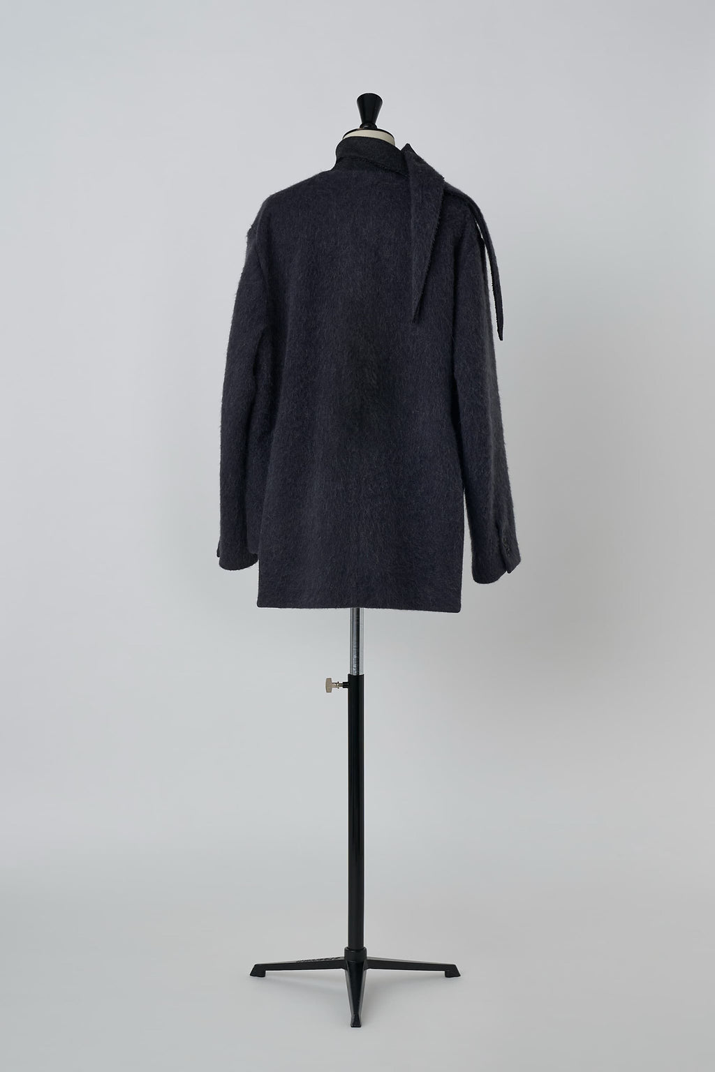 Mohair Shaggy Lapel Collar Jacket