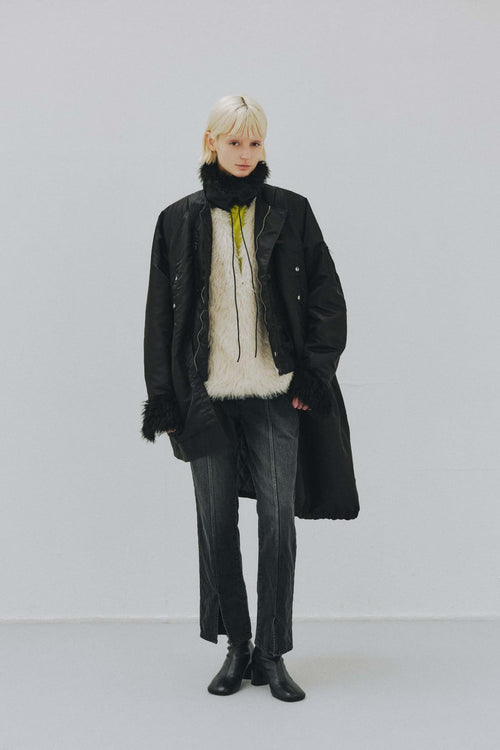 Asymmetrical Faux Fur Vest